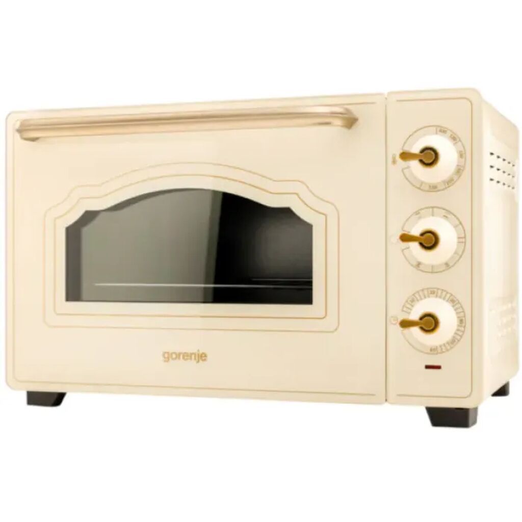 Gorenje OM30CLI mini soba – 30L, konveksiya, 1600W, vintage dizayn — Masaüstü plitələr, Bakı (2)