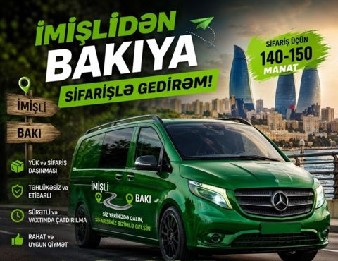 Sürücü xidməti — 150 ₼ · İmişli · Logistika Sürücü xidməti — İmişli