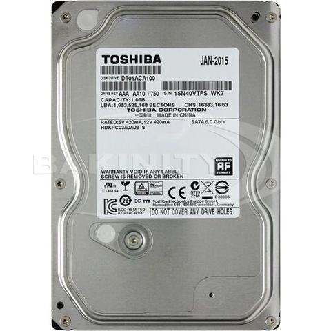 Sərt disk Toshiba 1TB DT01ACA100 — 82.6 ₼ · Bakı · Sabit diskləri Sərt disk Toshiba 1TB DT01ACA100 — Bakı