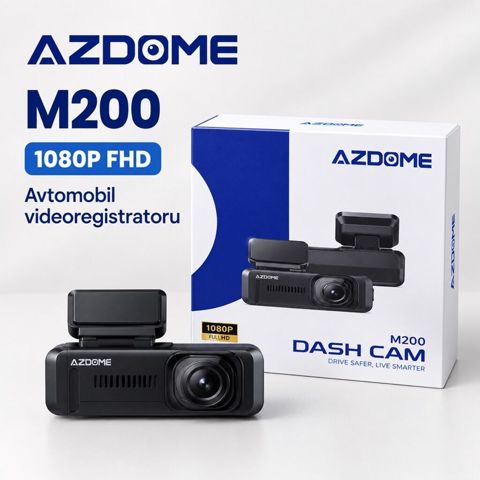 Azdome M200 avtomobil videoregistratoru - Görüntü keyfiyyəti: 1080P — 80 ₼ · Bakı · Video qeydediciləri Azdome M200 avtomobil videoregistratoru - Görüntü keyfiyyəti: 1080P — Bakı