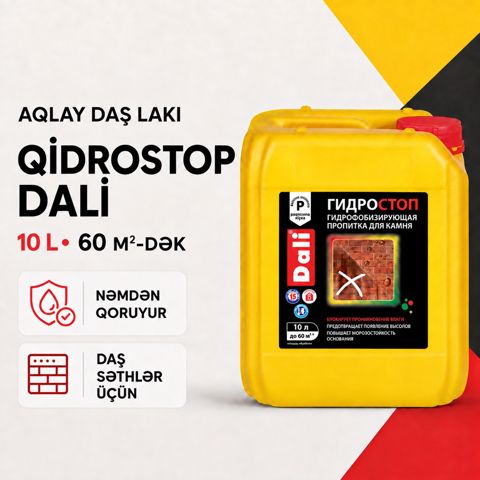 Qidrostop Dali Aqlay daş lakı 10 litr — Bakı