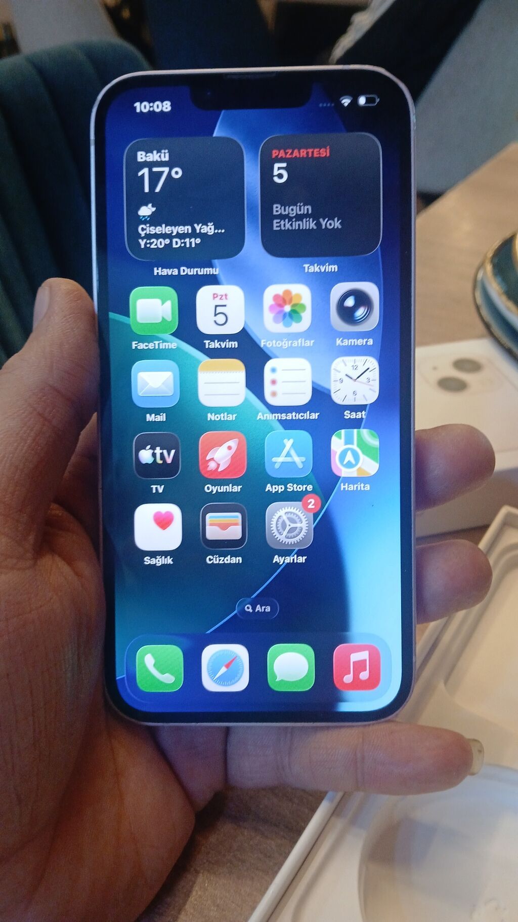 IPhone 13, 128 GB, Ağ, Face ID — Apple iPhone, Bakı (2)