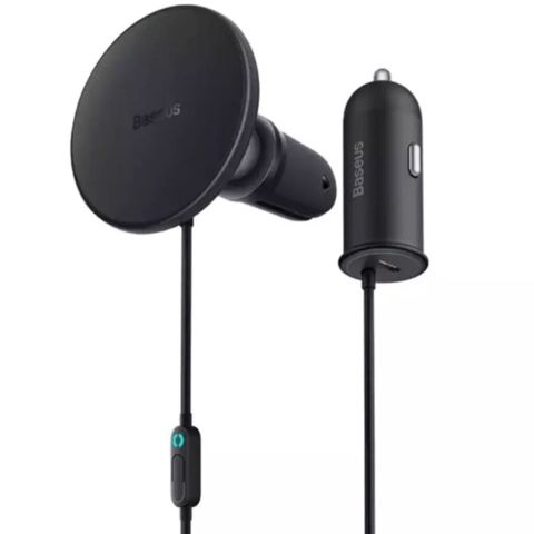 Baseus CW01 Magnetic Wireless Car Charger 40W – 15W Simsiz + 25W — Bakı