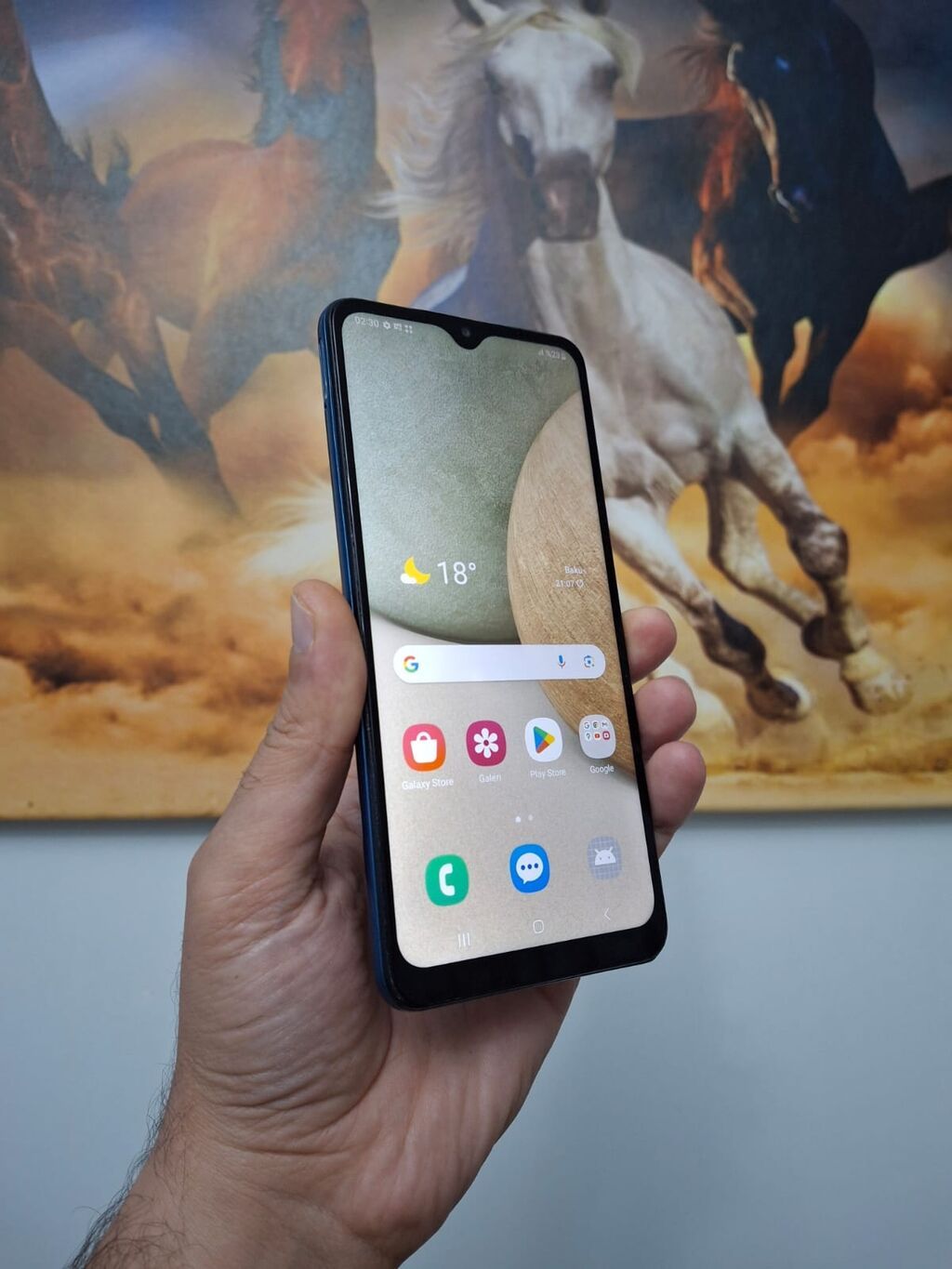 Samsung Galaxy A12, 64 GB, rəng - Göy, Barmaq izi — Samsung, Bakı (4)