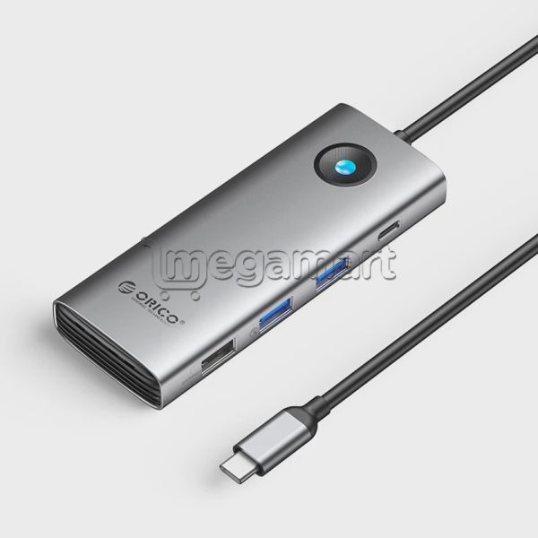 Dok-stansiya ORICO-PW11-8PC-GY-EP 8-in-1 — Kabelləri, adapterlər və keçidçilər, Bakı