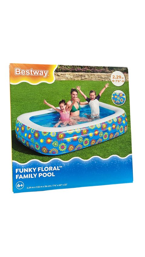Şişmə hovuz Bestway Funky Floral, 229x152x56 sm + nasos hədiyyə — Bakı