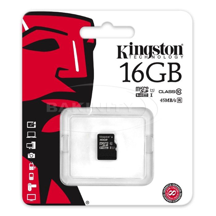 Yaddaş kartı Kingston SDC10G2/16GBSP — Yaddaş kartları, Bakı (2)