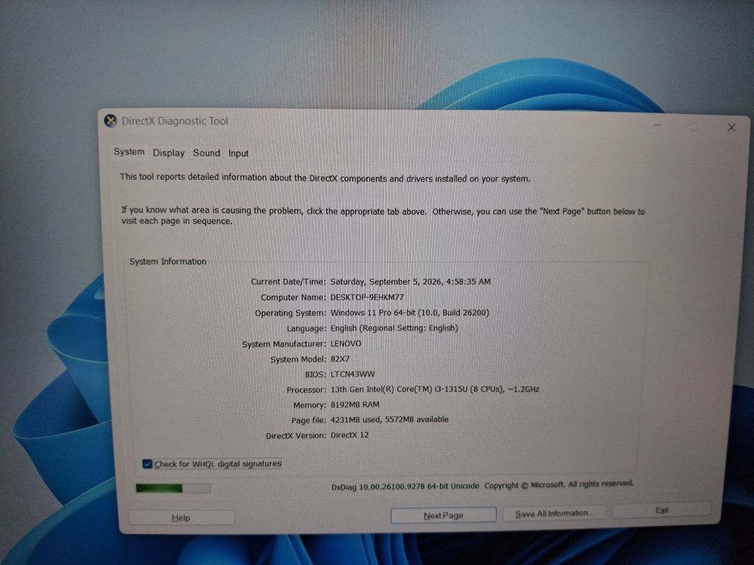Noutbuk Lenovo i3 1315U 8gb Ram 256GB — Noutbuklar, Bakı (9)