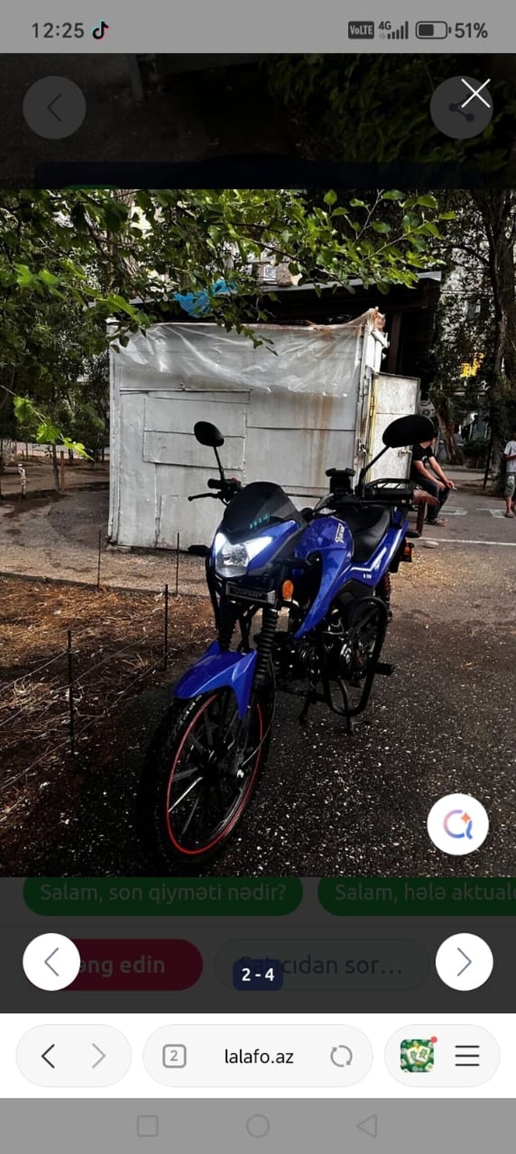 Tufan - m50n, 50 sm3, 2024 il, 5000 km — Motosikletlər, Novxanı (3)