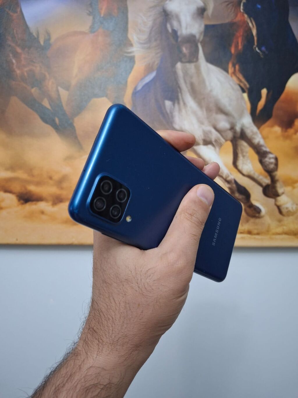 Samsung Galaxy A12, 64 GB, rəng - Göy, Barmaq izi — Samsung, Bakı (10)