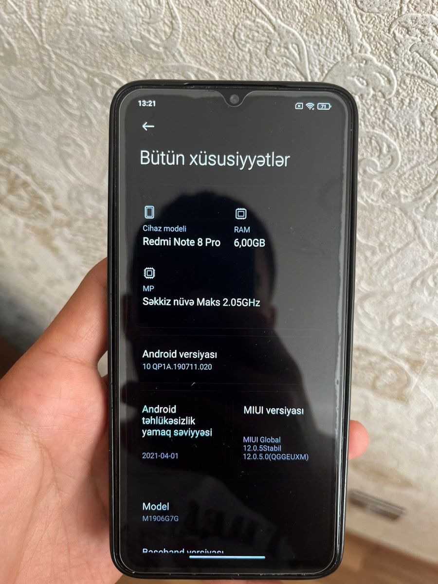 Xiaomi Redmi Note 8 Pro Midnight Blue 128GB/6GB — Smartfonlar, Bakı (3)