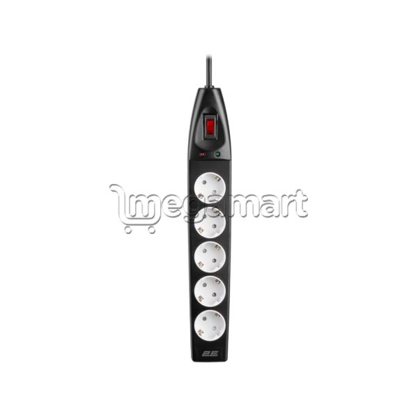 Uzatma kabeli 2E (Surge Protector), 5 Rozetka, 5 m, Qara (2E-SP515M5BK) — Elektrika, Bakı (2)