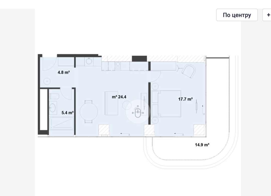 Satılır 2 otaqlı yeni tikili 76.6 m² — Mənzil, Bakı (2)