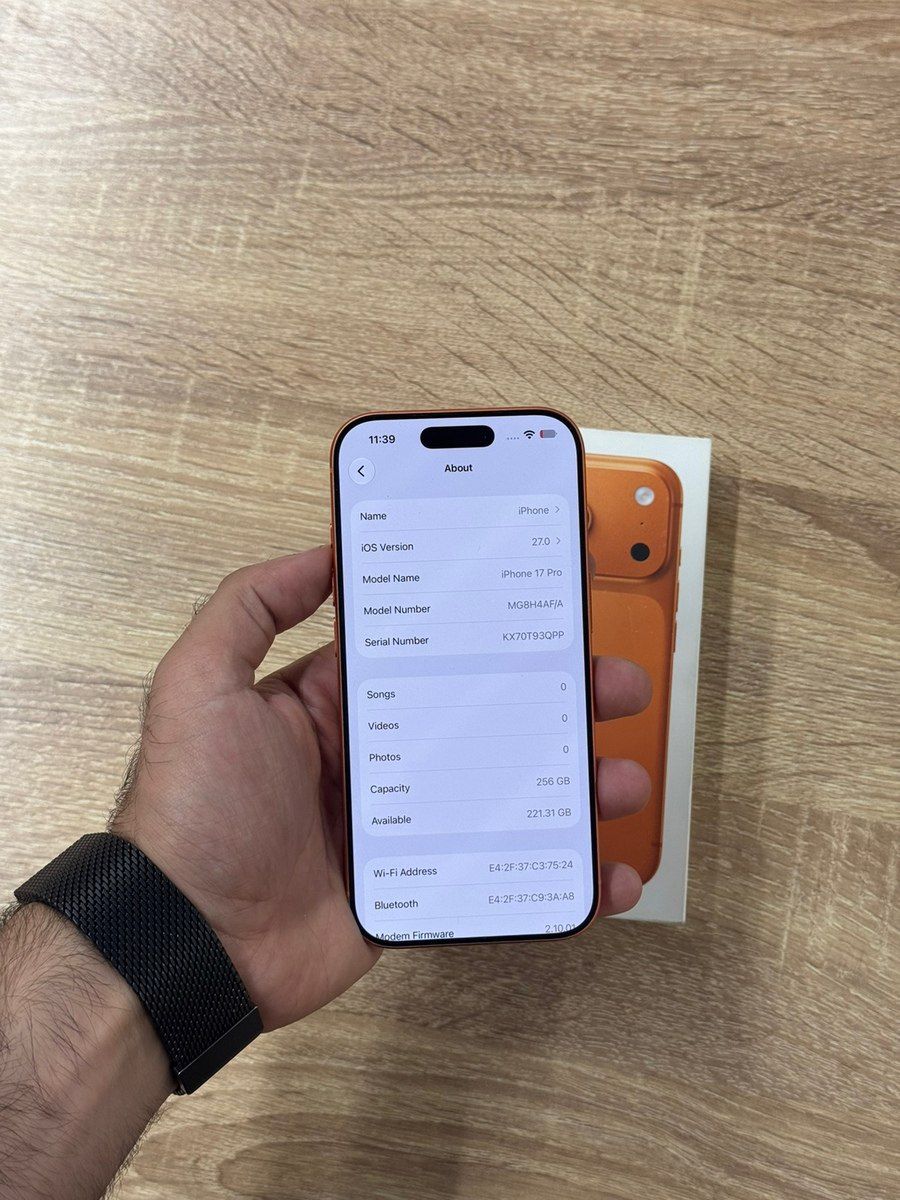 Apple iPhone 17 Pro Cosmic Orange 256GB/12GB — Smartfonlar, Bakı (6)
