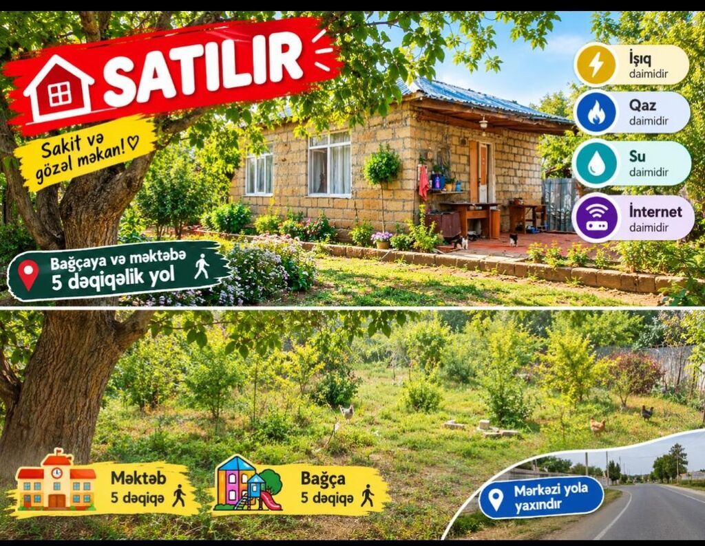 2 otaqlı, 100 kv. m, Kredit yoxdur, Orta təmir — Ev, villa, Beyləqan