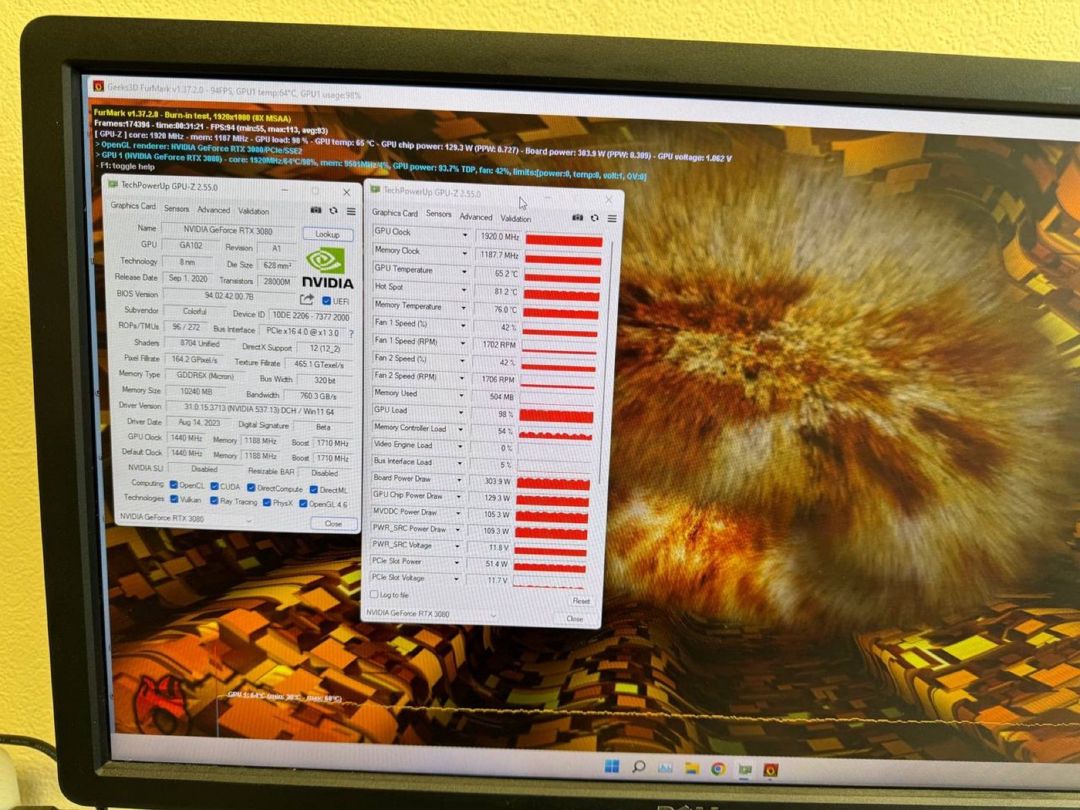 Colorful GeForce RTX 3080 Battle AX 10GB (RFB) — Kompüterlər və noutbuklar, Bakı (8)
