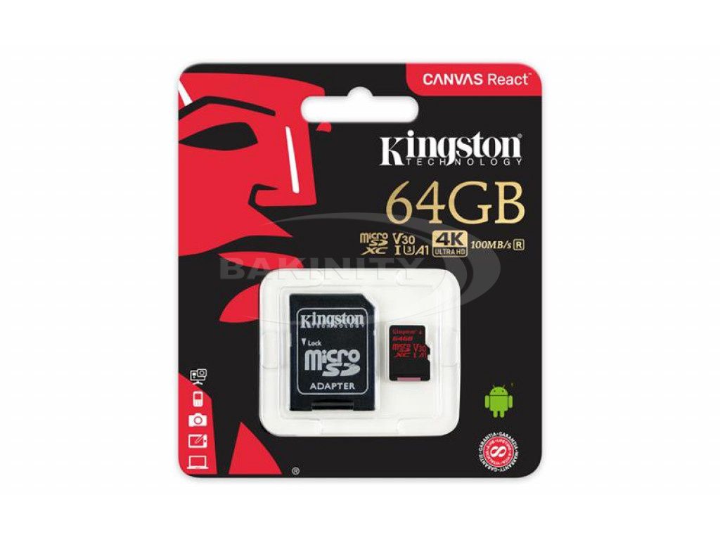 Yaddaş kartı Kingston SDCR/64GB — Yaddaş kartları, Bakı (2)