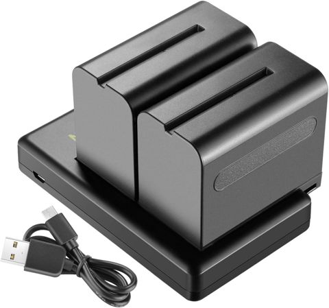 Neewer NP-F970 ikili batareya və adapter dəsti — Bakı