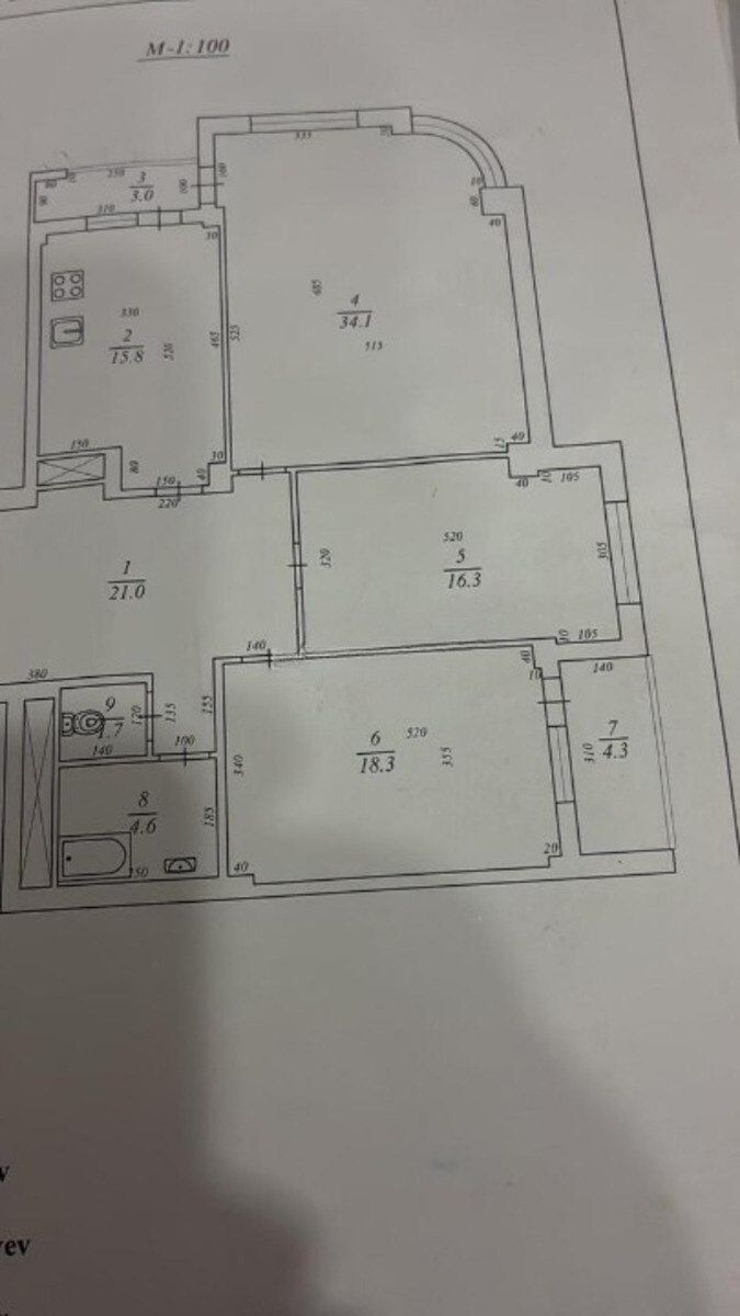 Satılır 3 otaqlı yeni tikili 130 m² — Mənzil, Bakı (10)