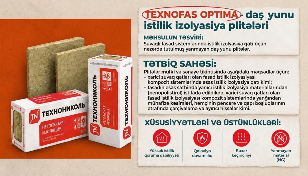 Texnofas Optıma — Fasadlar üçün etibarlı istilik izolyasiyası — Təmir və inşaat, Bakı (2)