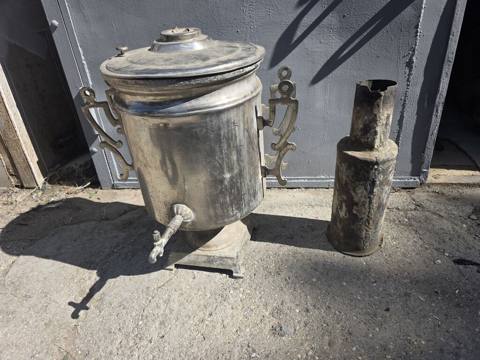 Klassik kömür/soba tipli samovar - Material: qalın divarlı metal — Баку