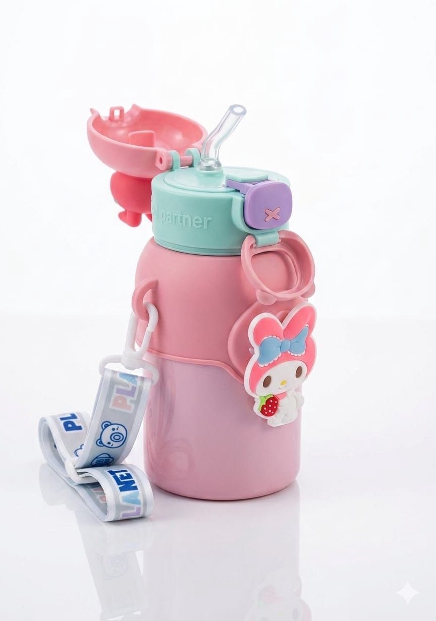 Termos uşaqlar üçün HP2973827282, paslanmayan metal/plastik, 500 ml, çəhrayı — Mallar, Bakı (2)