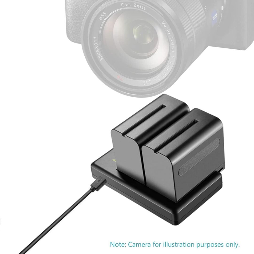 Neewer NP-F970 ikili batareya və adapter dəsti — Foto və video texnikası, Bakı (6)