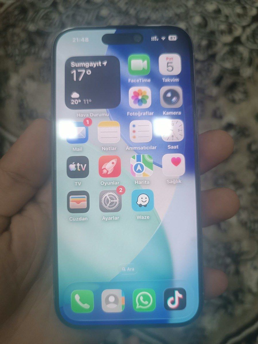 Apple iPhone 15 Pro Natural Titanium 128GB/8GB — Smartfonlar, Sumqayıt (2)