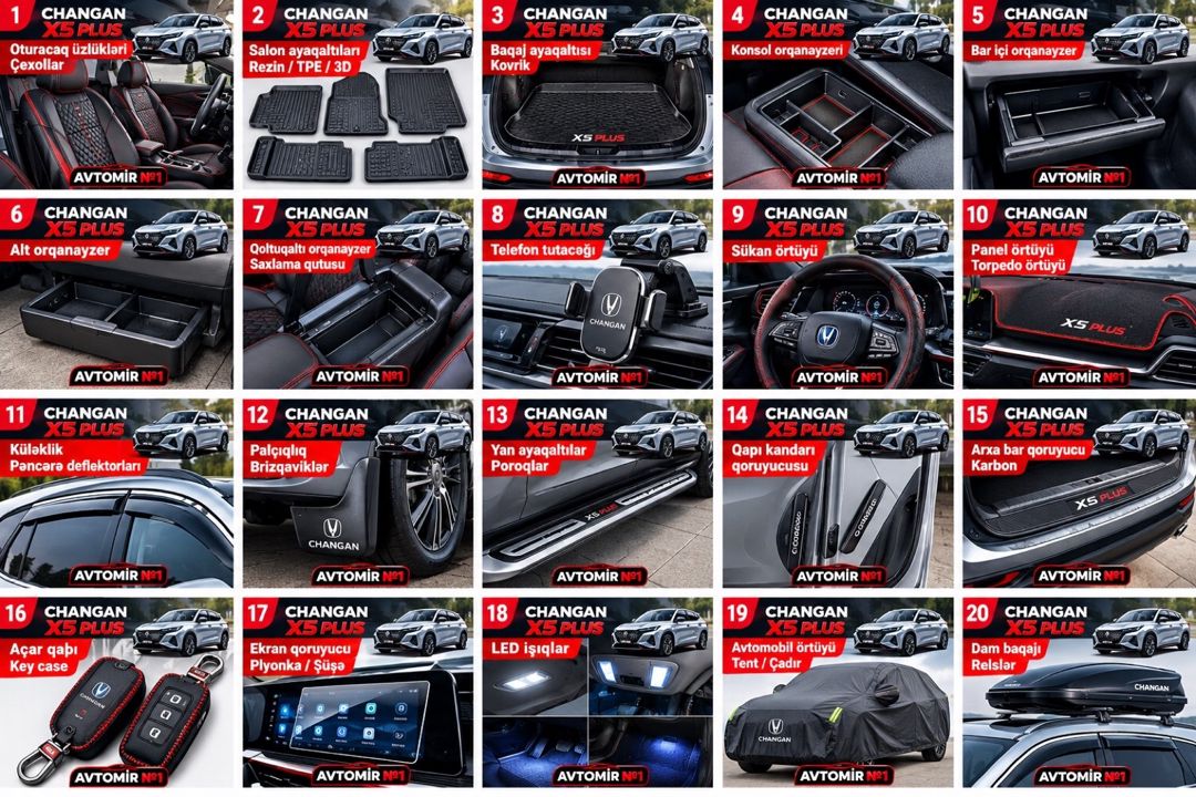 Changan Oshan X5 Plus aksesuarları — Ehtiyat hissələri və aksesuarlar, Bakı (2)