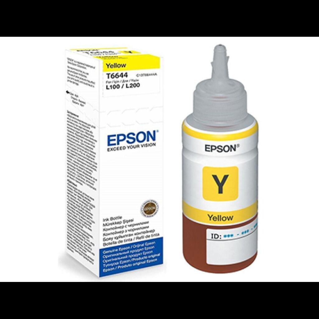Epson T6644 C13T66444A Yellow 70 ml – Original EcoTank Mürəkkəb Şüşəsi — İstehlak malları və aksesuarlar, Bakı