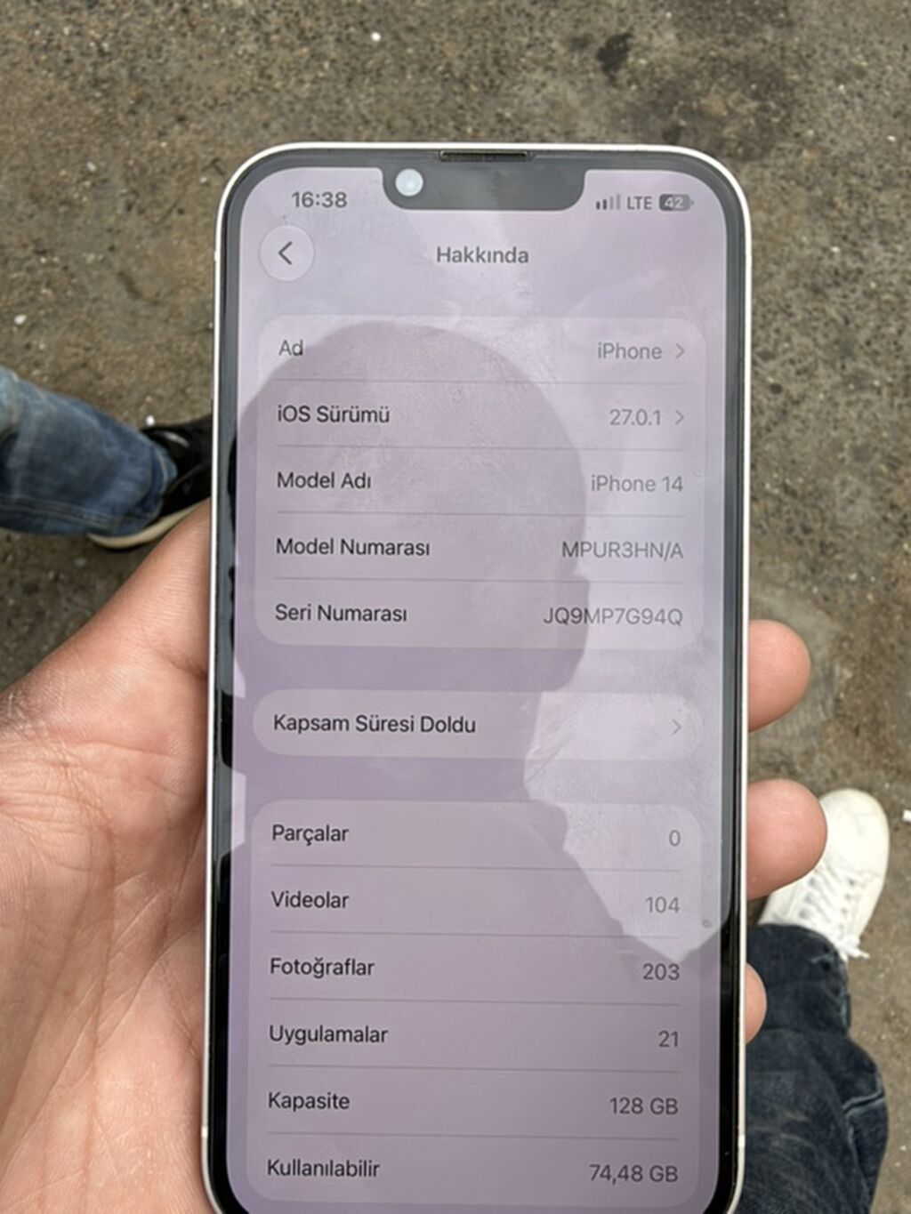 IPhone 14, 128 GB, Ağ, Face ID — Apple iPhone, Digah (7)