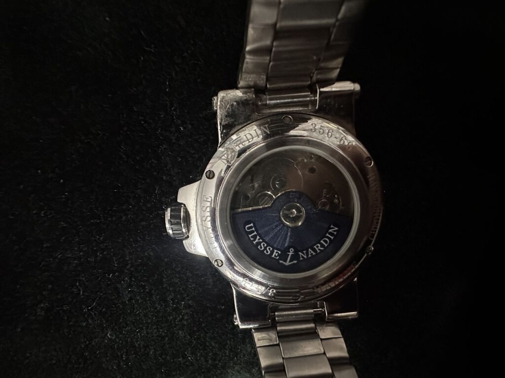 Ulysse Nardin “Marine” tərzində avtomatik qol saatı Orginaldır. Qulpu — Qol saatları, Masazır (2)