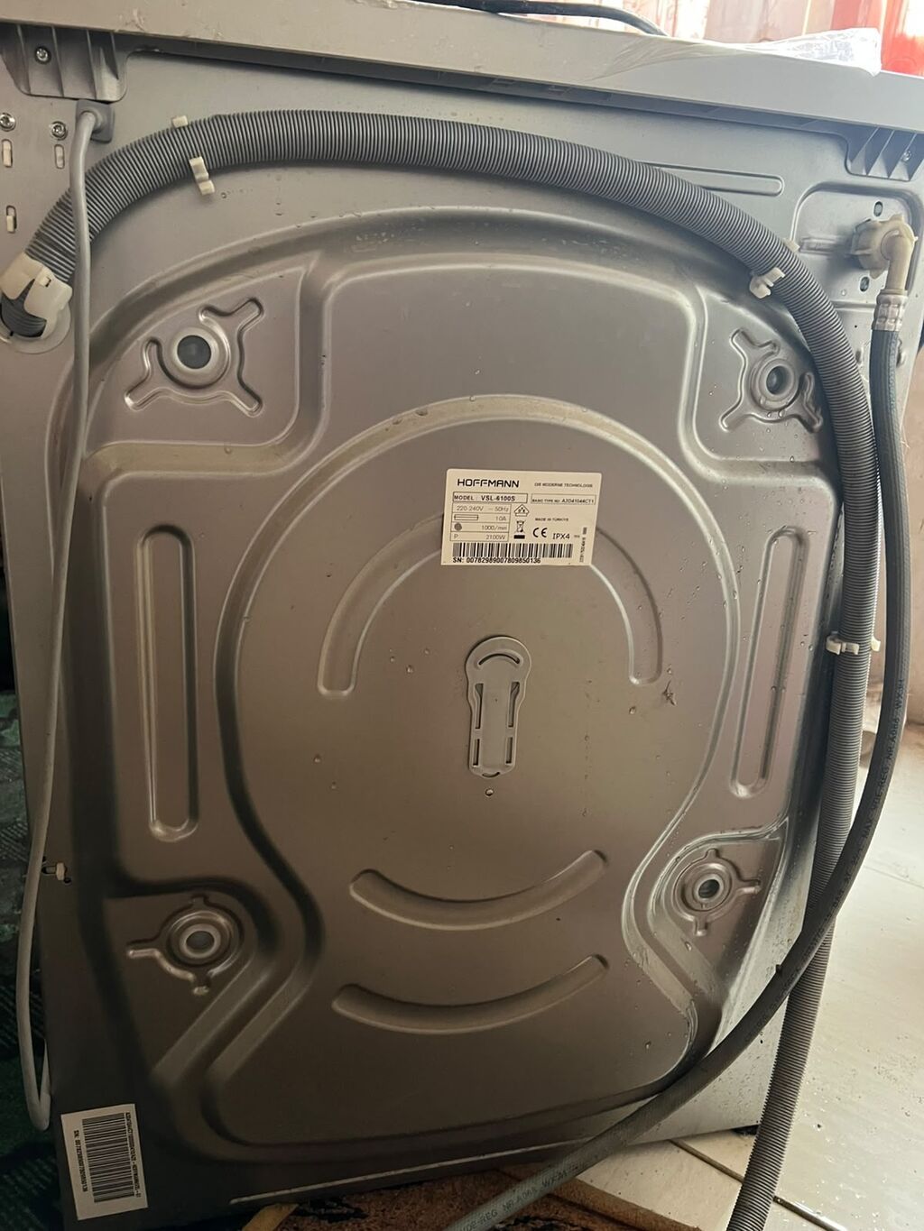 Hoffmann VSL 6100S paltaryuyan maşın - Ön yükləməli, gümüşü korpus — Çamaşır maşınları, Gəncə (3)