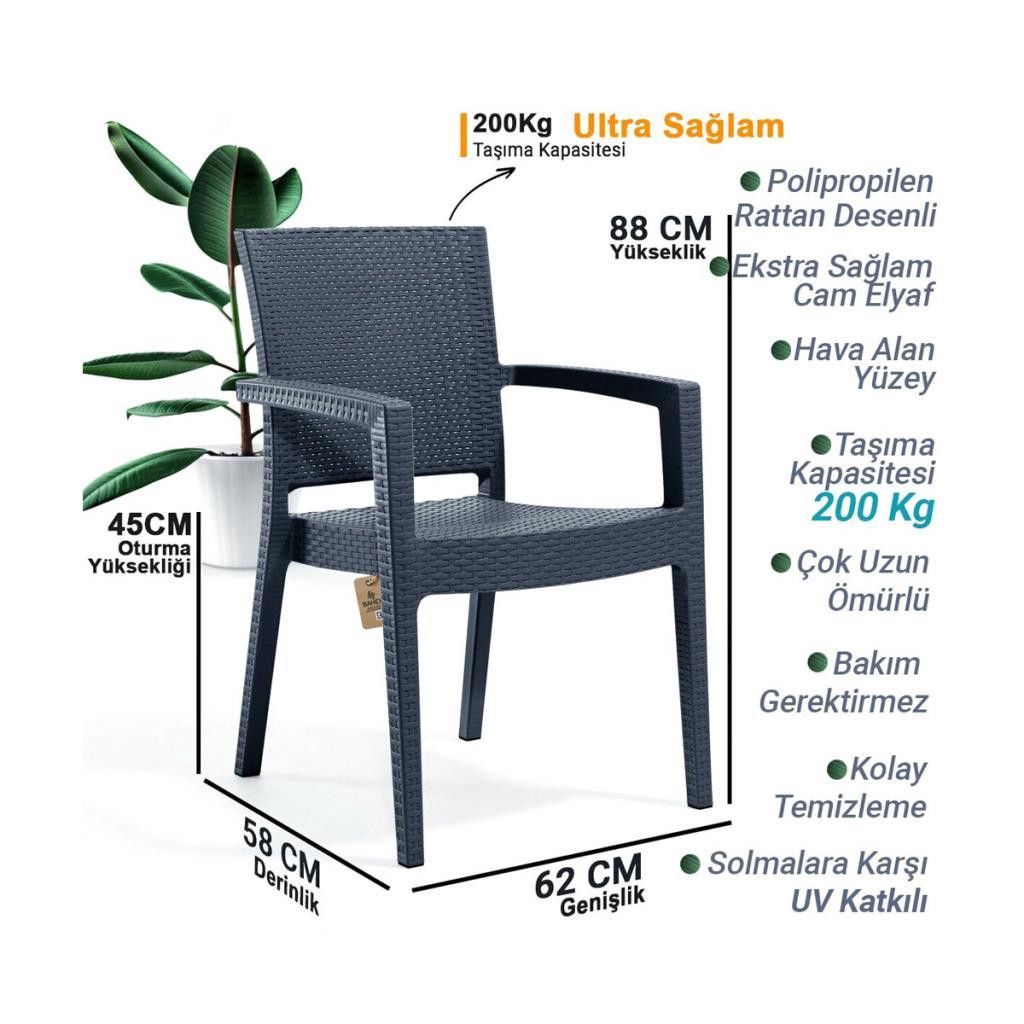 Stul dəsti 1487, plastik/polipropilen, 60x88 sm, 12 əd — Mallar, Bakı (3)