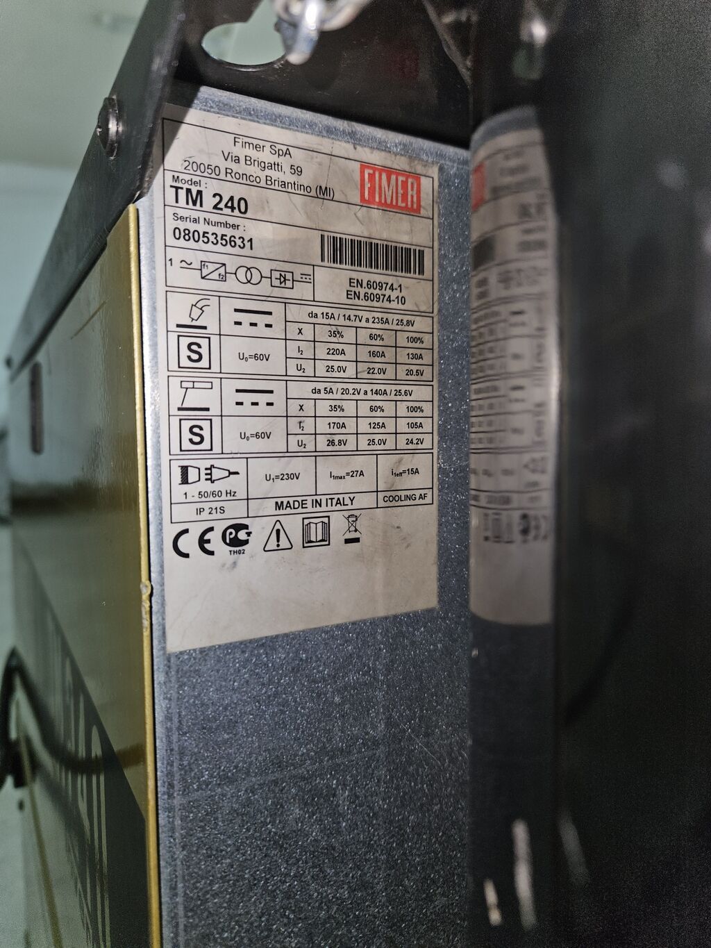 Fımer TM 240 Inverter Mıg/mag qaynaq aparatı – İtaliya istehsalı — Qaynaq avadanlığı, Sumqayıt (2)