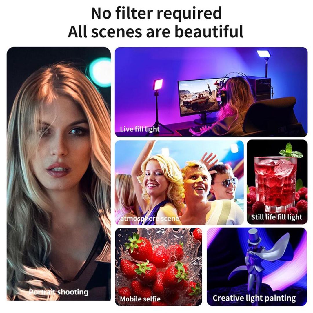 “D02” RGB LED işıq 10W — Foto və video texnikası, Bakı (5)