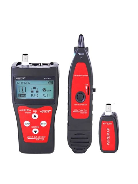Noyafa NF-300 LCD Cable Tester Support Coax, RJ45, RJ11, Usb-a, and Metal Cables — Bakı