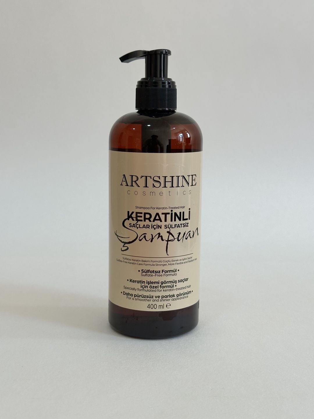 Saçlar üçün sulfatsız Artshine Cosmetics Keratinli, uniseks, 400 ml — Mallar, Bakı (3)