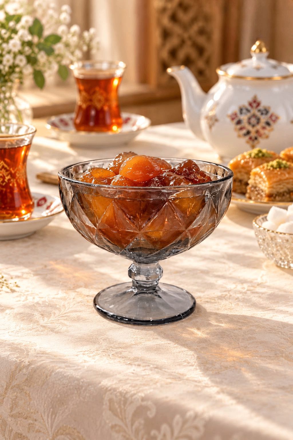 Mürəbbə qabı dəsti, bərkidilmiş şüşə, boz, 100 ml, 3 əd — Mallar, Bakı