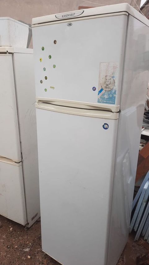 İşlənmiş 2 qapılı Electrolux Soyuducu Satılır, rəng - Ağ, Dolab içi — Güzdək