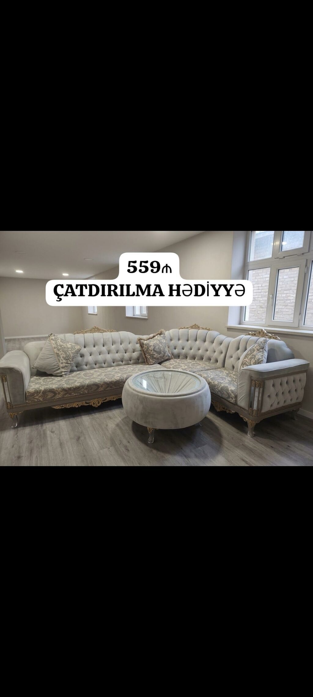 Künc divan, İşlənmiş, Çatdırılma yoxdur — Divanlər, Bakı