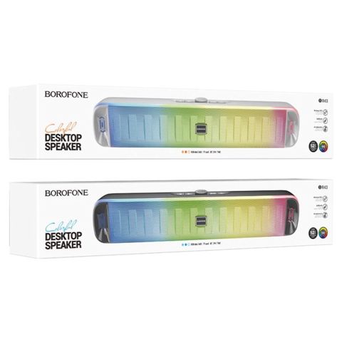 Borofone BR43 Colorful Bluetooth Masaüstü Dinamik – 10W RGB, 2400mAh — Bakı