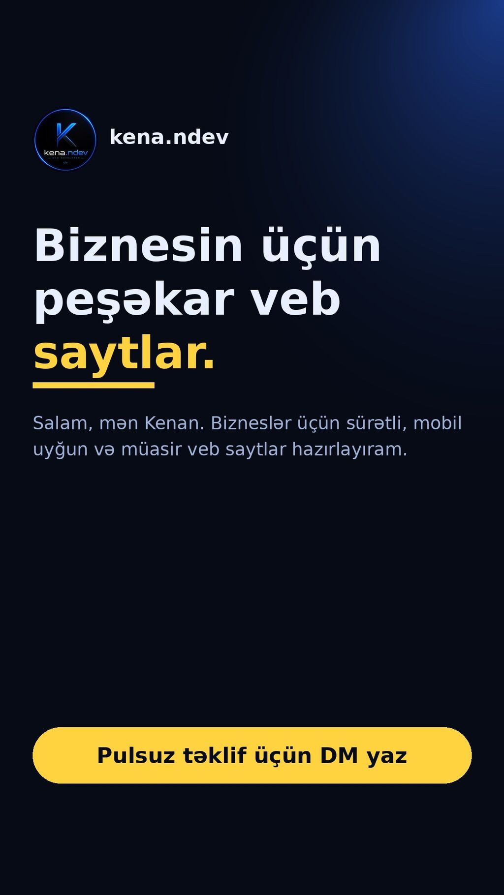 Veb saytların hazırlanması — Vebsayt və tətbiqlərin yaradılması, Bakı (2)