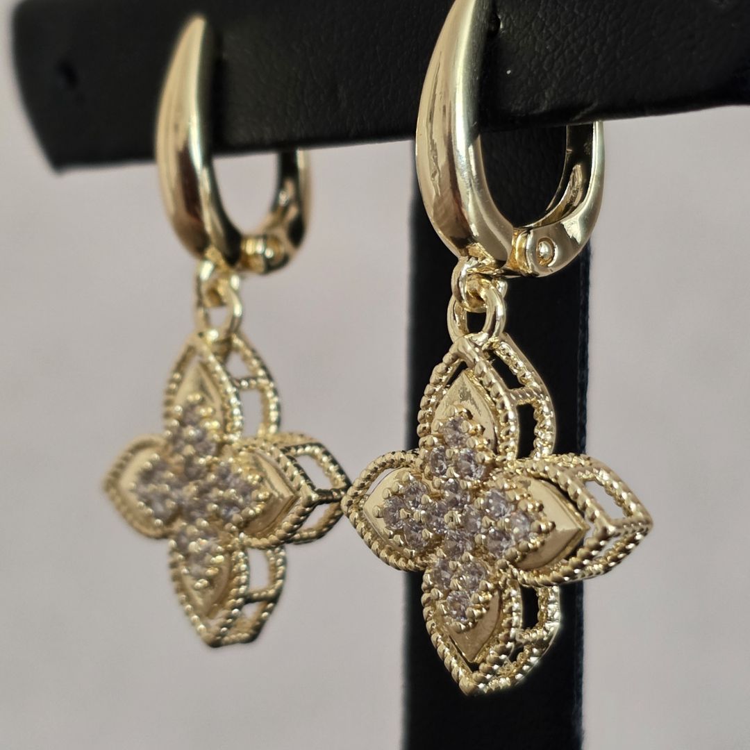Sırğalar, Qızılı, Hipoallergik ərinti, 30 mm — Mallar, Bakı (2)