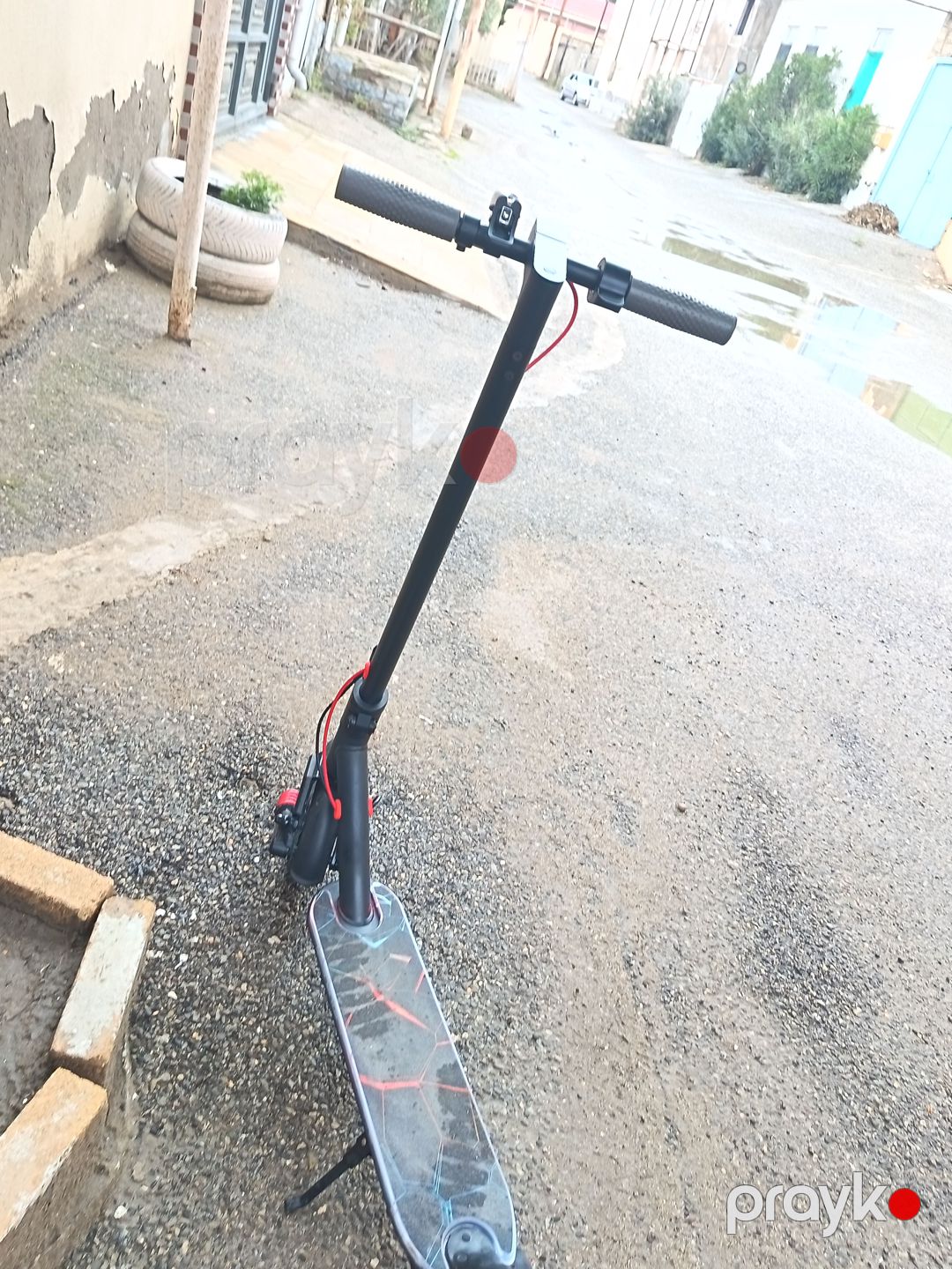 Elektrik skuter Xiaomi M187 — qara-qızıl — Skuterlər, Bakı (4)