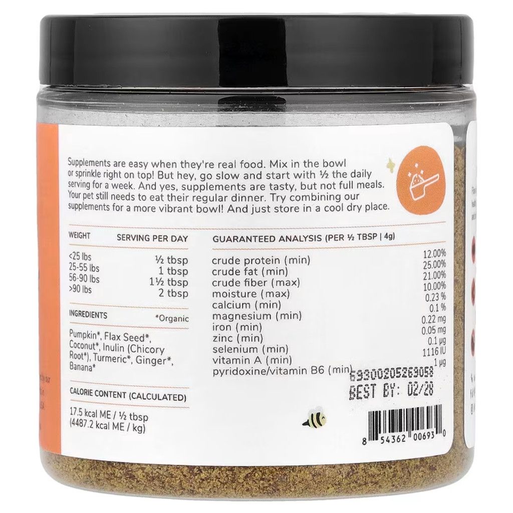 Yem əlavəsi Kin+Kind Healthy Poops, İt və pişiklər üçün, Mədə-bağırsaq traktı üçün, Həzm sisteminə dəstək, Bağırsaq fəaliyyətinə dəstək, Toz — Mallar, Bakı (2)