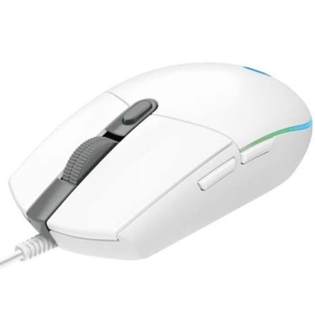 Logitech G102 Lıghtsync 910-005824 (White) – simli gaming mouse Ağ — Klaviaturalar və siçanlar, Bakı (2)