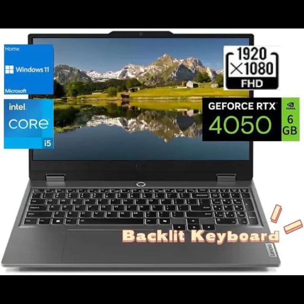 Noutbuk 16 FHD IPS Gaming Laptop – i5-13450HX, 12GB DDR5, 512GB SSD — Digər notbuklar, Bakı (2)