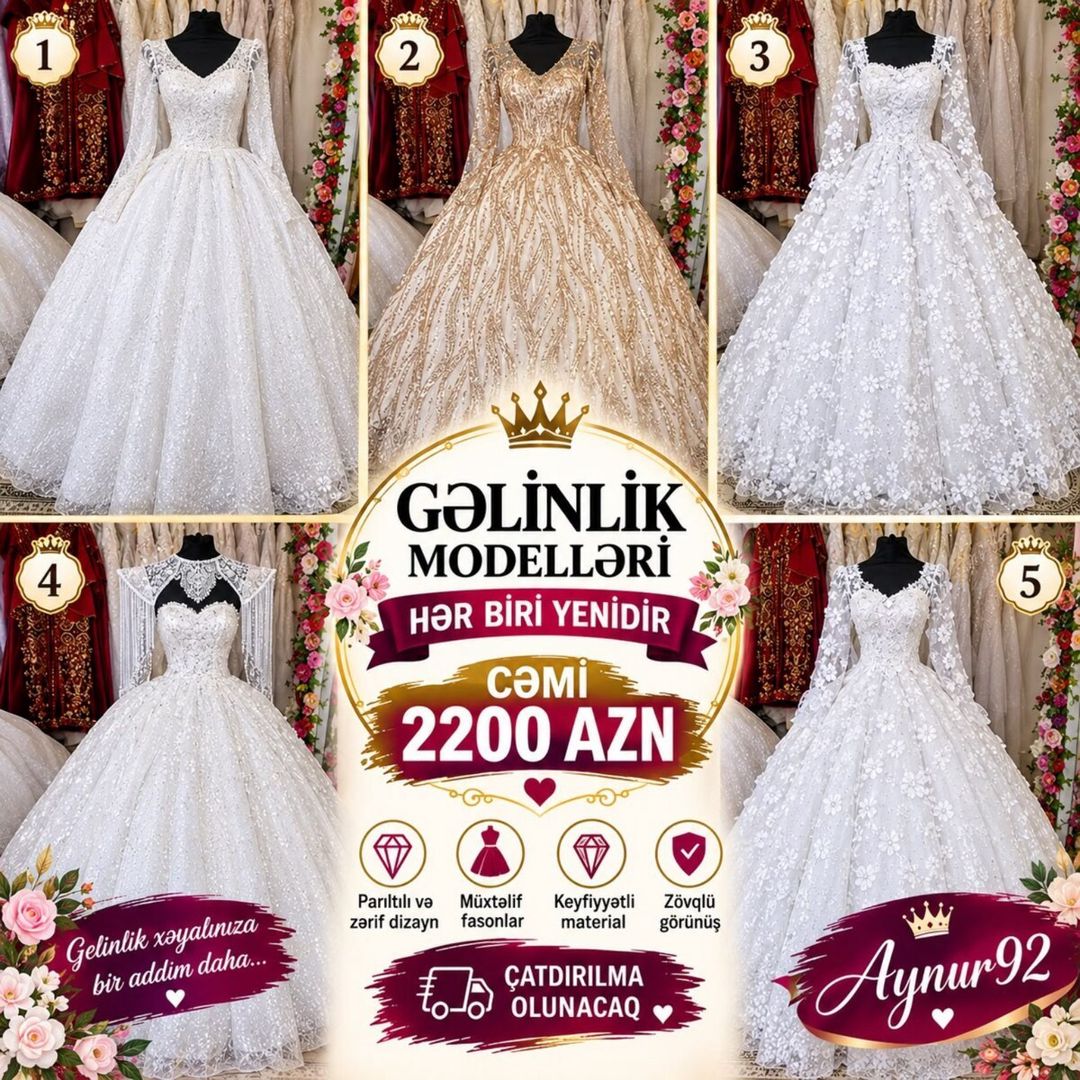 Gəlinliklər — Geyim, ayakkabı, aksesuarlar, Bakı