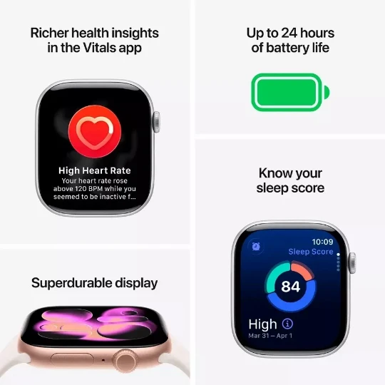 Smart saat Apple Watch Series 11 46MM Jet Sport Band W/Black — Ağıllı saatlar, Bakı (5)